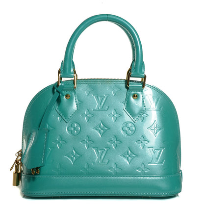 Louis Vuitton Vernis Alma BB Blue Lagon 1 of 8