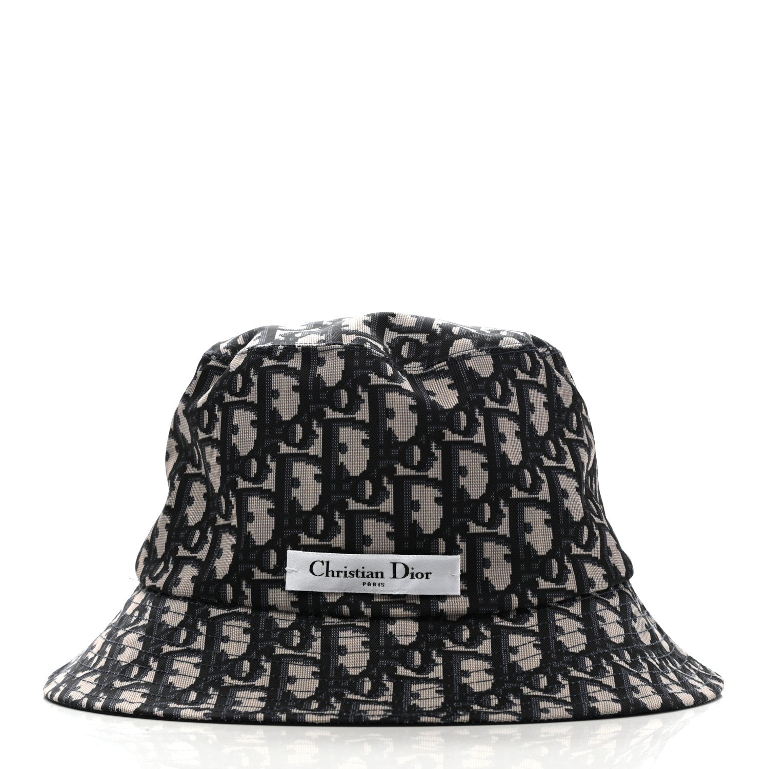 Christian Dior Oblique Reversible Teddy-D Brim Bucket Hat 57 Blue 5 of 15