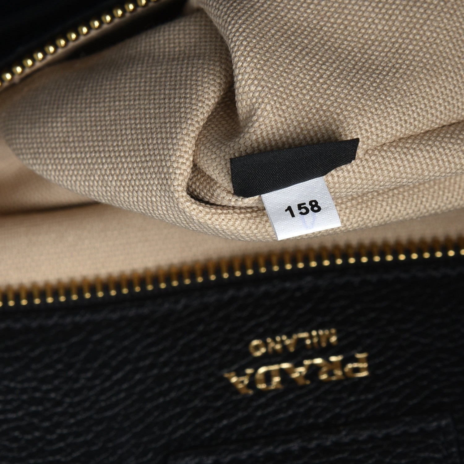 Prada Vitello Daino Tote Nero Black 9 of 10