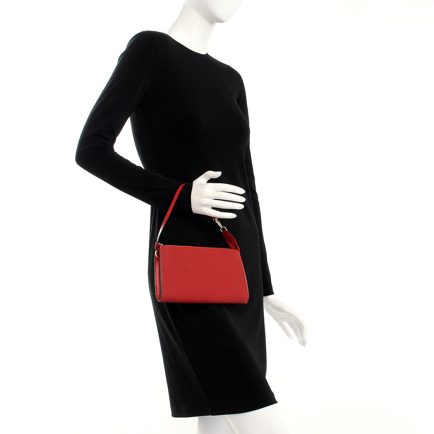 Epi Pochette Accessories 24 Castillan Red