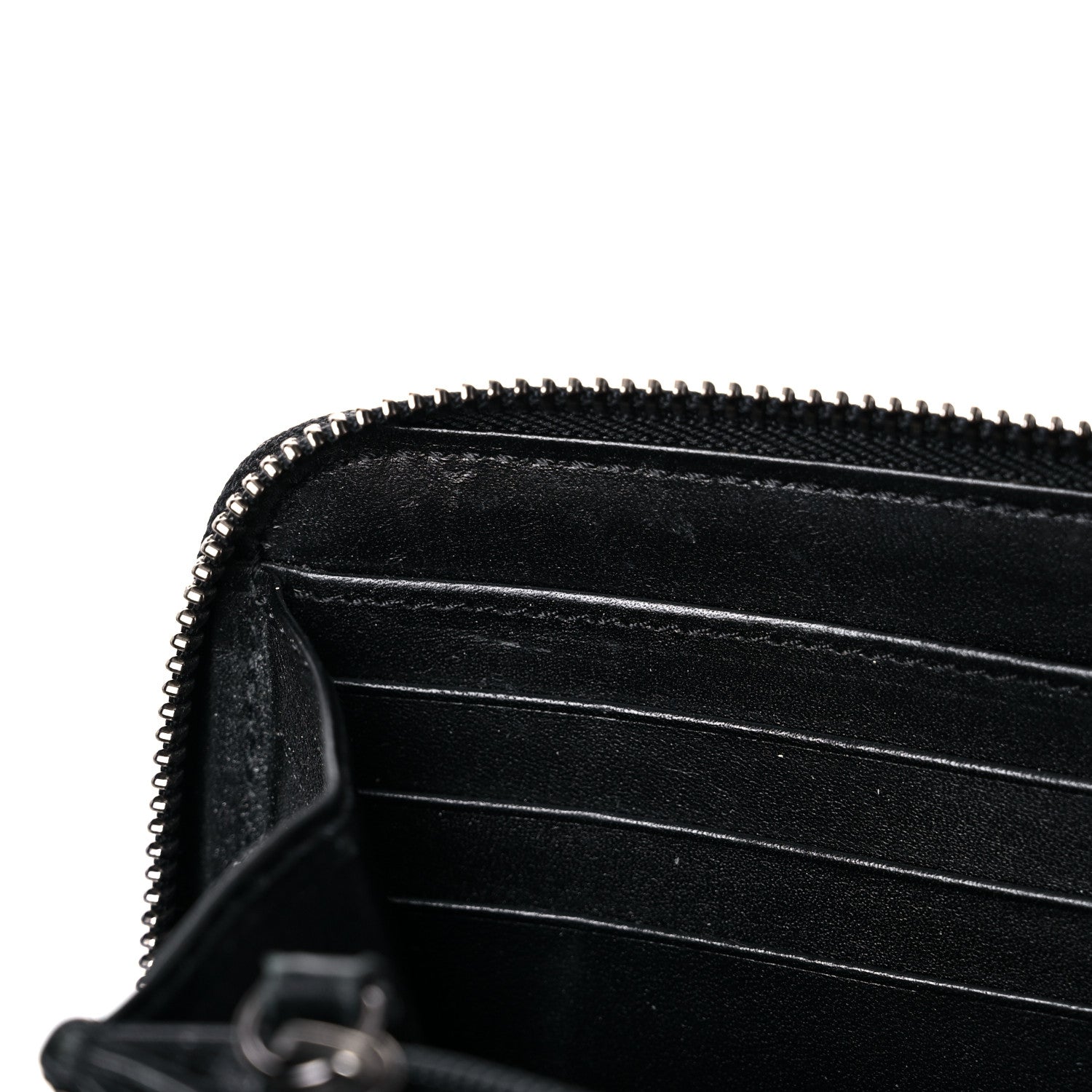 Burberry Beat Check Large Ziggy Zip Around Wallet Black 9 of 15