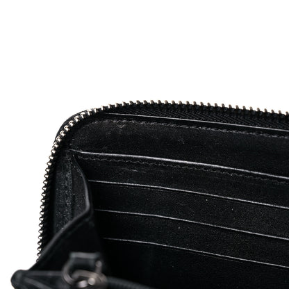 Burberry Beat Check Large Ziggy Zip Around Wallet Black 9 of 15