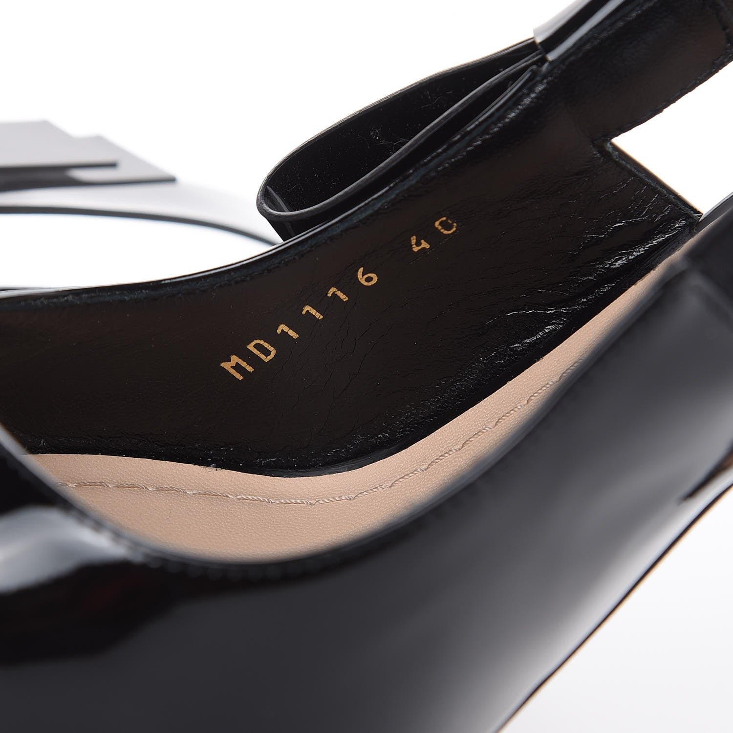 Christian Dior Patent J'Adior Slingback Pumps 40 Black 6 of 9