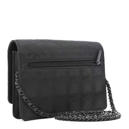Chanel Nylon Travel Wallet On Chain WOC Black 3 of 9