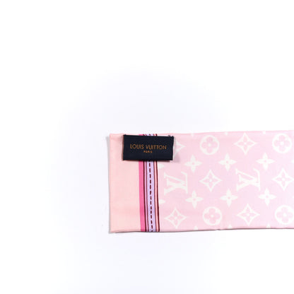 Louis Vuitton Silk Monogram Superstition Bandeau Light Pink 2 of 3