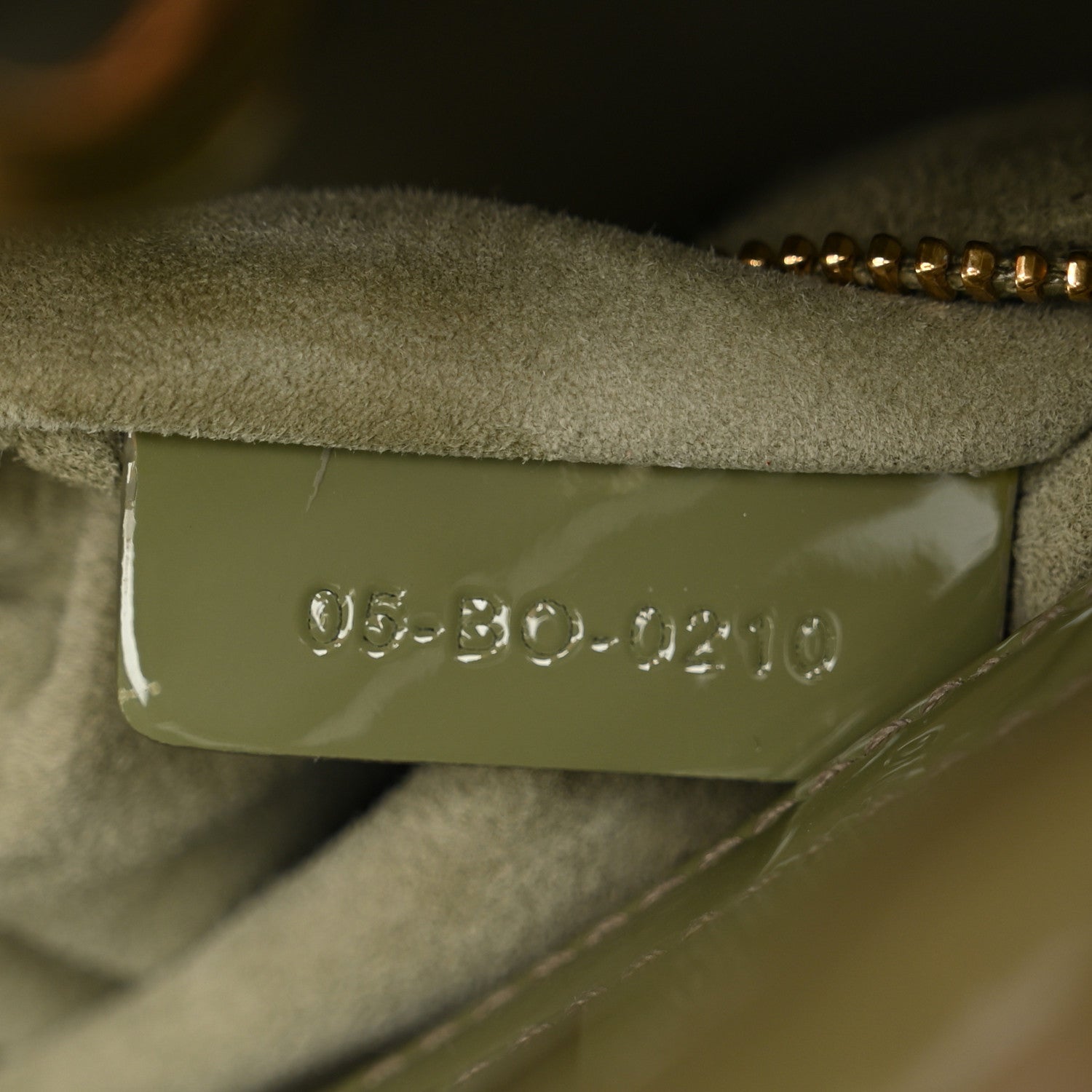 Christian Dior Patent Cannage Mini Lady Dior Dusty Jade 7 of 10