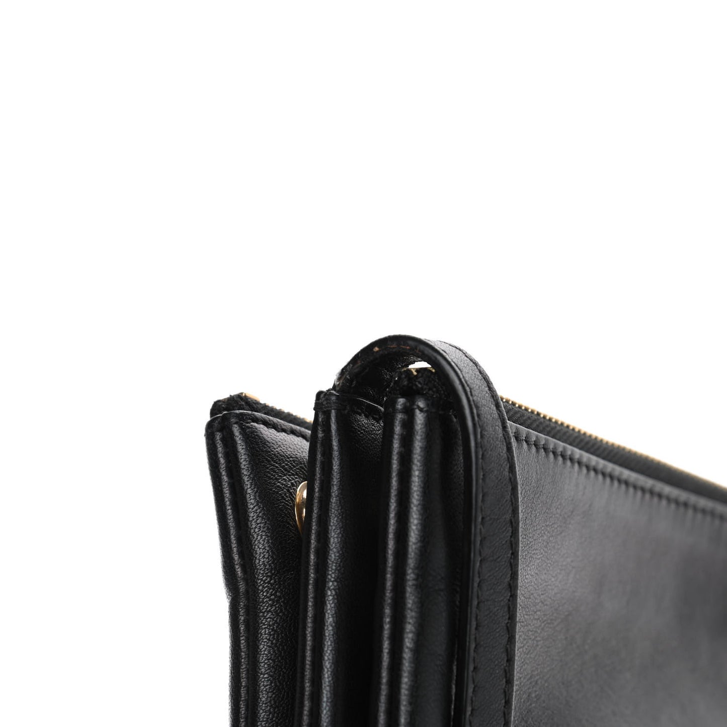 Goatskin Large Trio Crossbody Bag Black