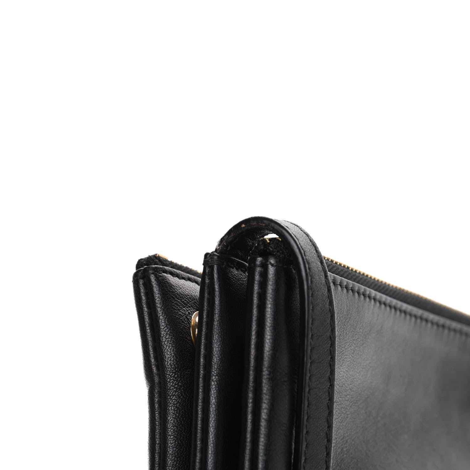 Celine Goatskin Large Trio Crossbody Bag Black 7 of 7