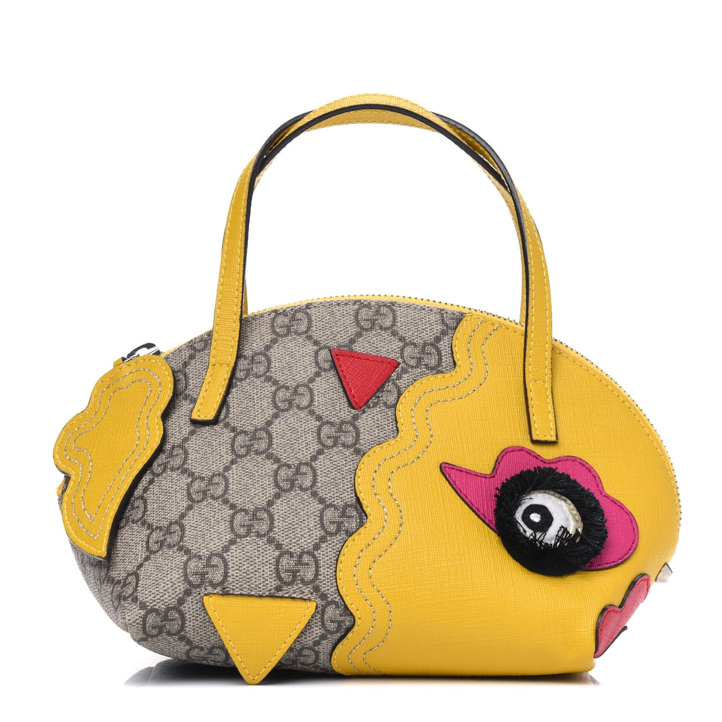 GG Supreme Monogram Childrens Dragon Top Handle Bag Multicolor