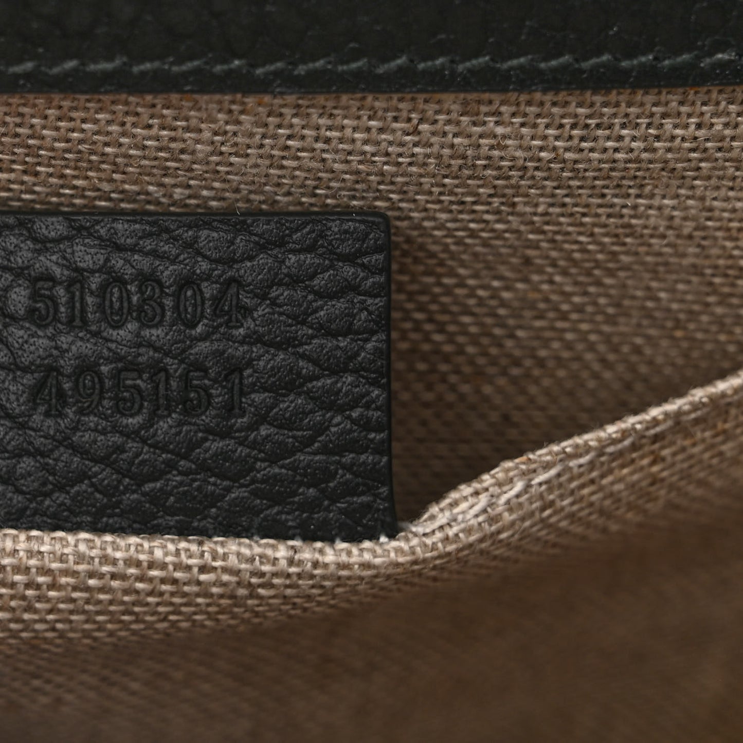 Dollar Calfskin Small Interlocking G Shoulder Bag Black