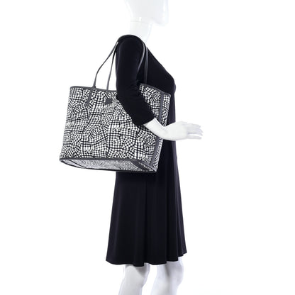 MCM Visetos Medium Reversible Shopper Tote Phantom Grey 4 of 16