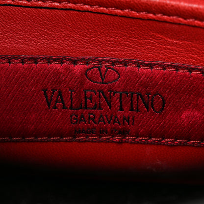 Valentino Garavani Metallic Patent Quilted Small Rockstud Spike Shoulder Bag Silver 6 of 9