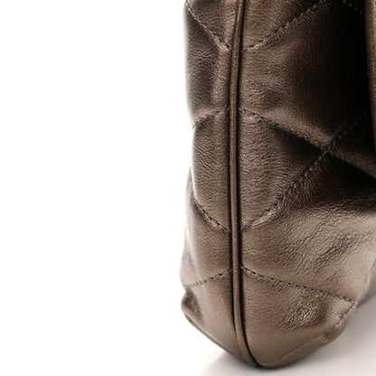 Saint Laurent Lambskin Quilted Le 57 Diamond Shoulder Bag Piombo 11 of 12