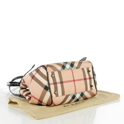 Burberry Nova Check Small Canterbury Tote Black 4 of 8