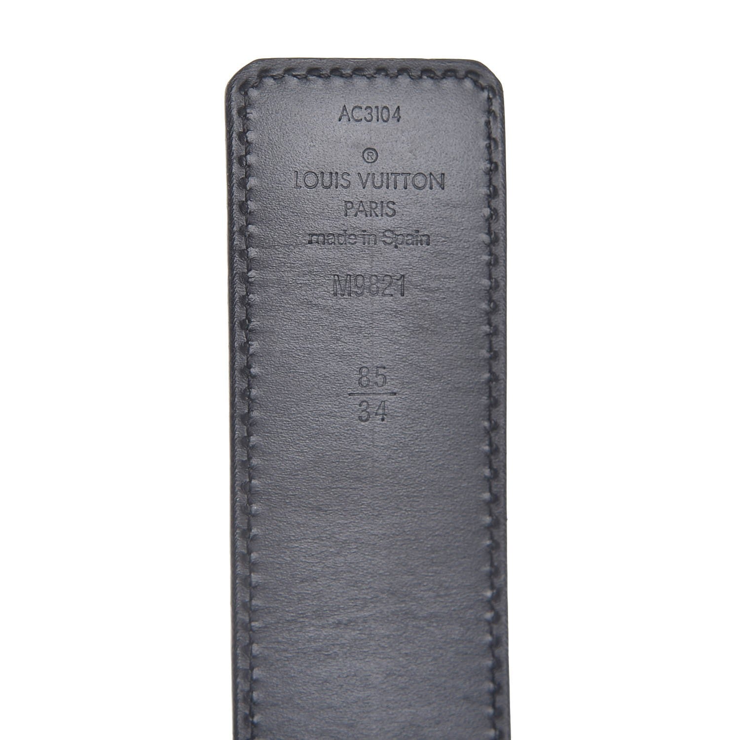 Louis Vuitton Calfskin Monogram 30mm LV Initiales Reversible Belt 85 34 Black 6 of 7