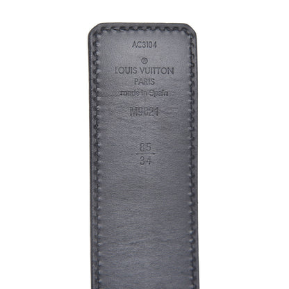 Louis Vuitton Calfskin Monogram 30mm LV Initiales Reversible Belt 85 34 Black 6 of 7