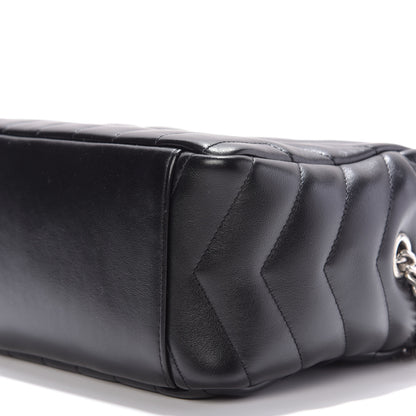 Saint Laurent Calfskin Y Quilted Monogram Small Loulou Bowling Bag Black 7 of 10