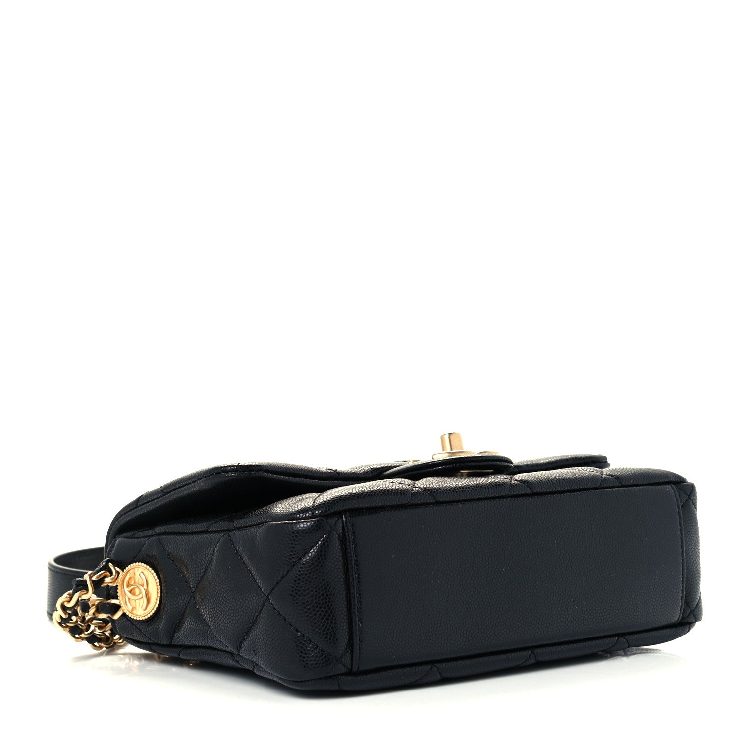 Chanel Caviar Quilted Small Twist Your Buttons Flap Black 3 of 11