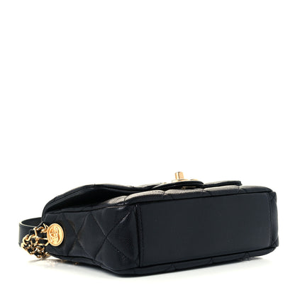 Chanel Caviar Quilted Small Twist Your Buttons Flap Black 3 of 11