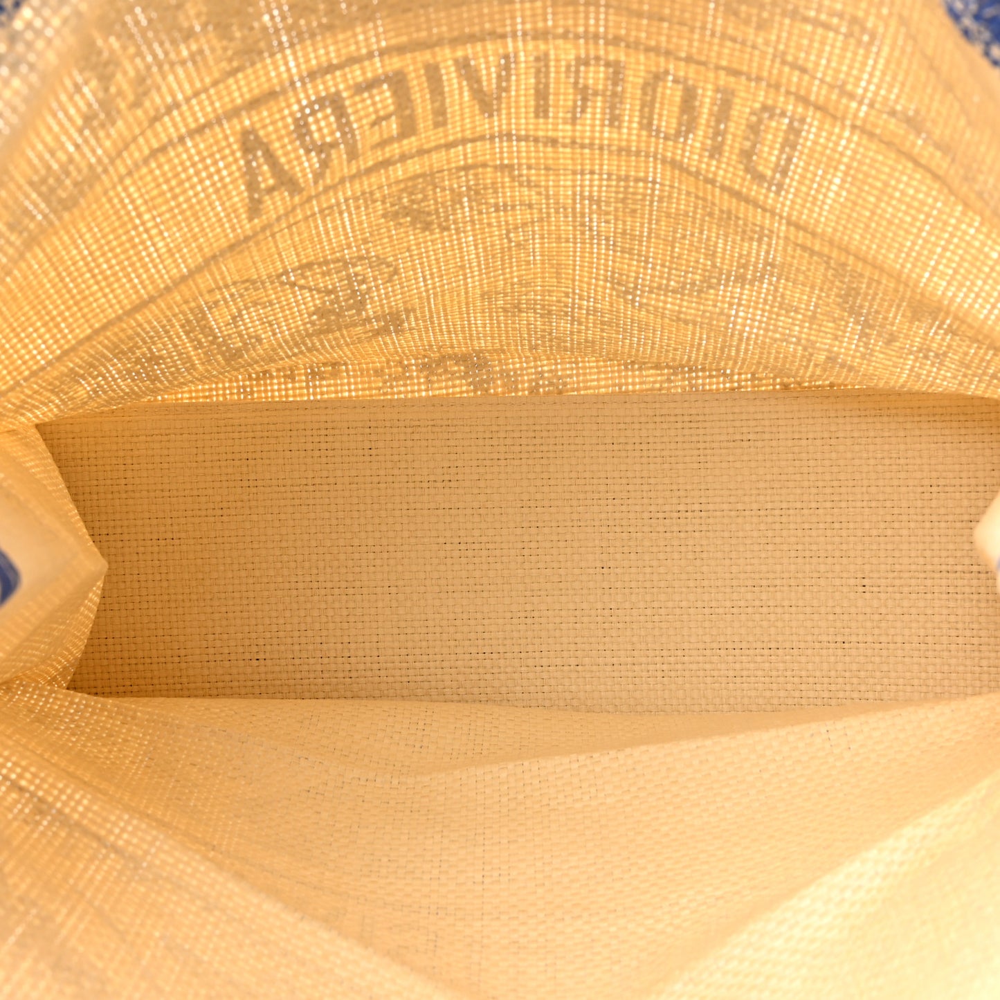 Straw Dioriviera Tote Blue