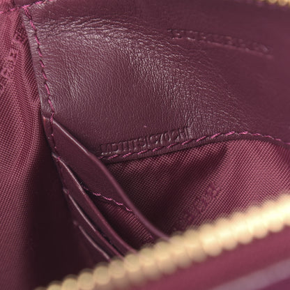 Burberry Suede Fringe Peyton Crossbody Clutch Bag Magenta 7 of 11
