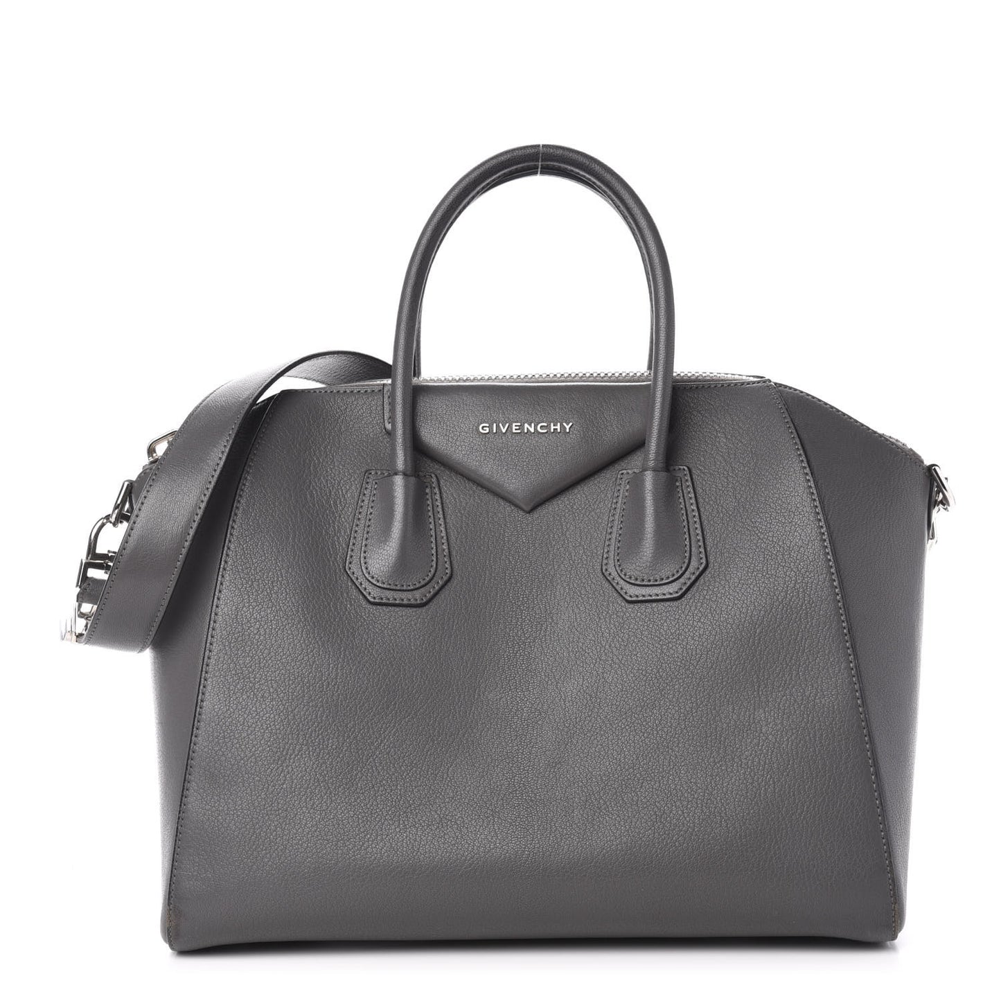 Sugar Goatskin Medium Antigona Dark Grey
