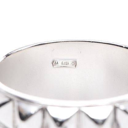 Hermes Sterling Silver Espionne Ring 55 7.25 13 of 14