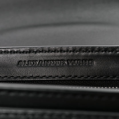 Alexander Wang Crocodile Calfskin Embossed Mini Prisma Envelope Shoulder Black 7 of 11