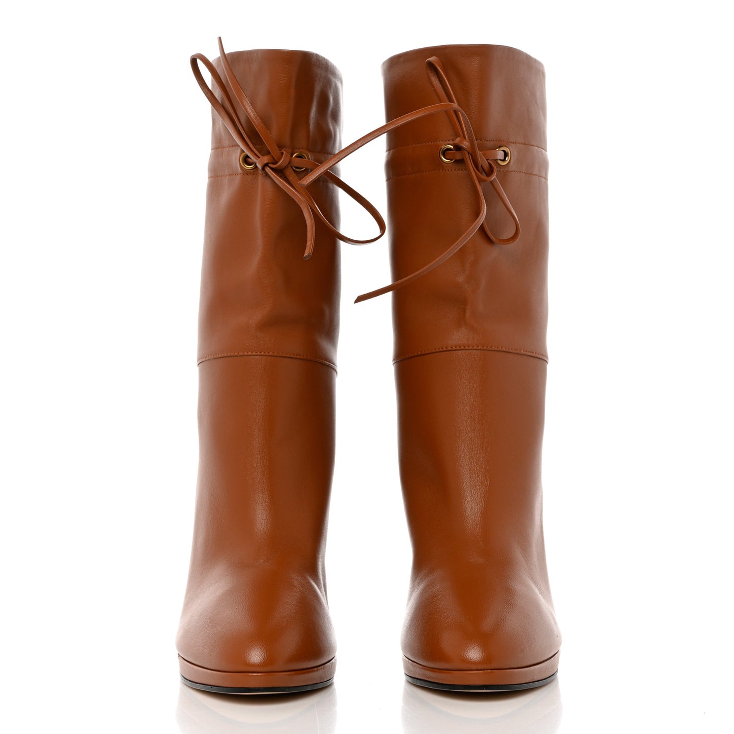 Malaga Kid Tie Boots 38 Brown