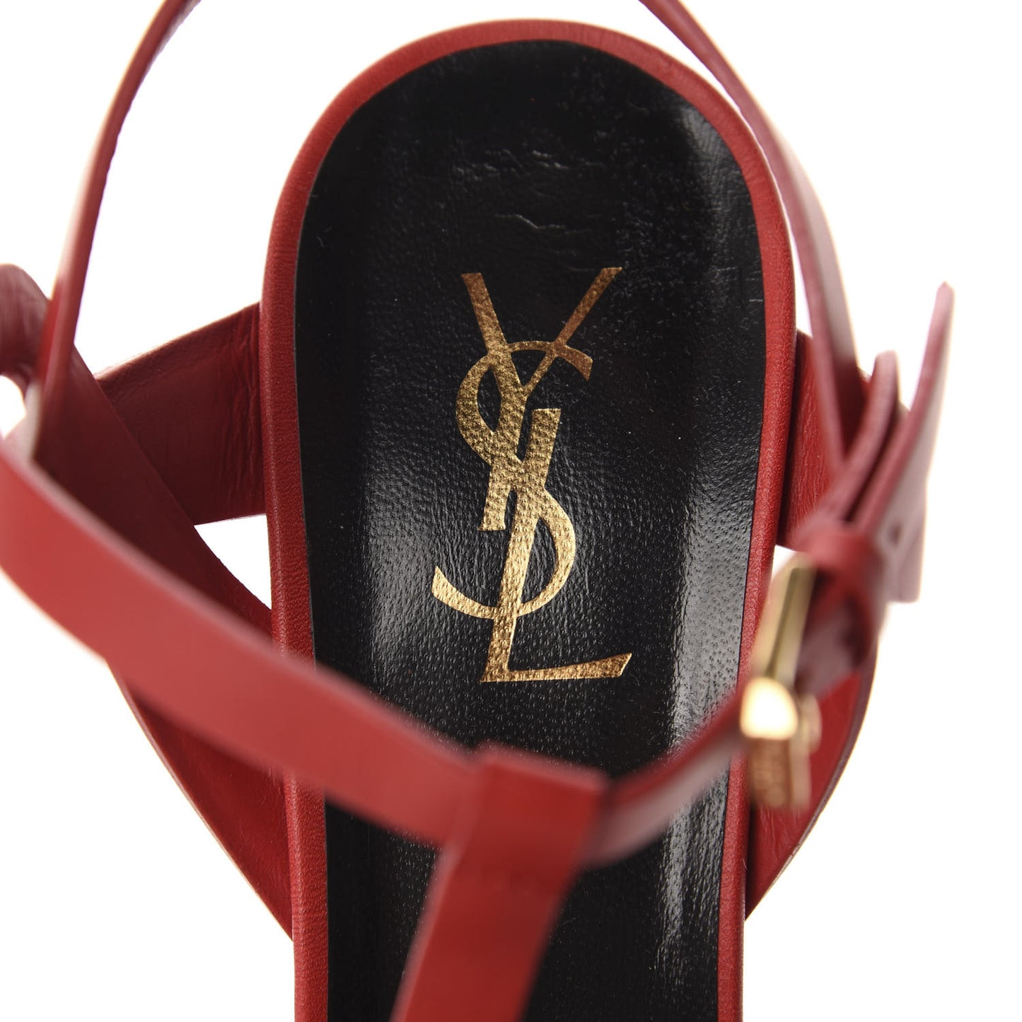 Calfskin Tribute 105 Platform Sandals 41.5 New Red