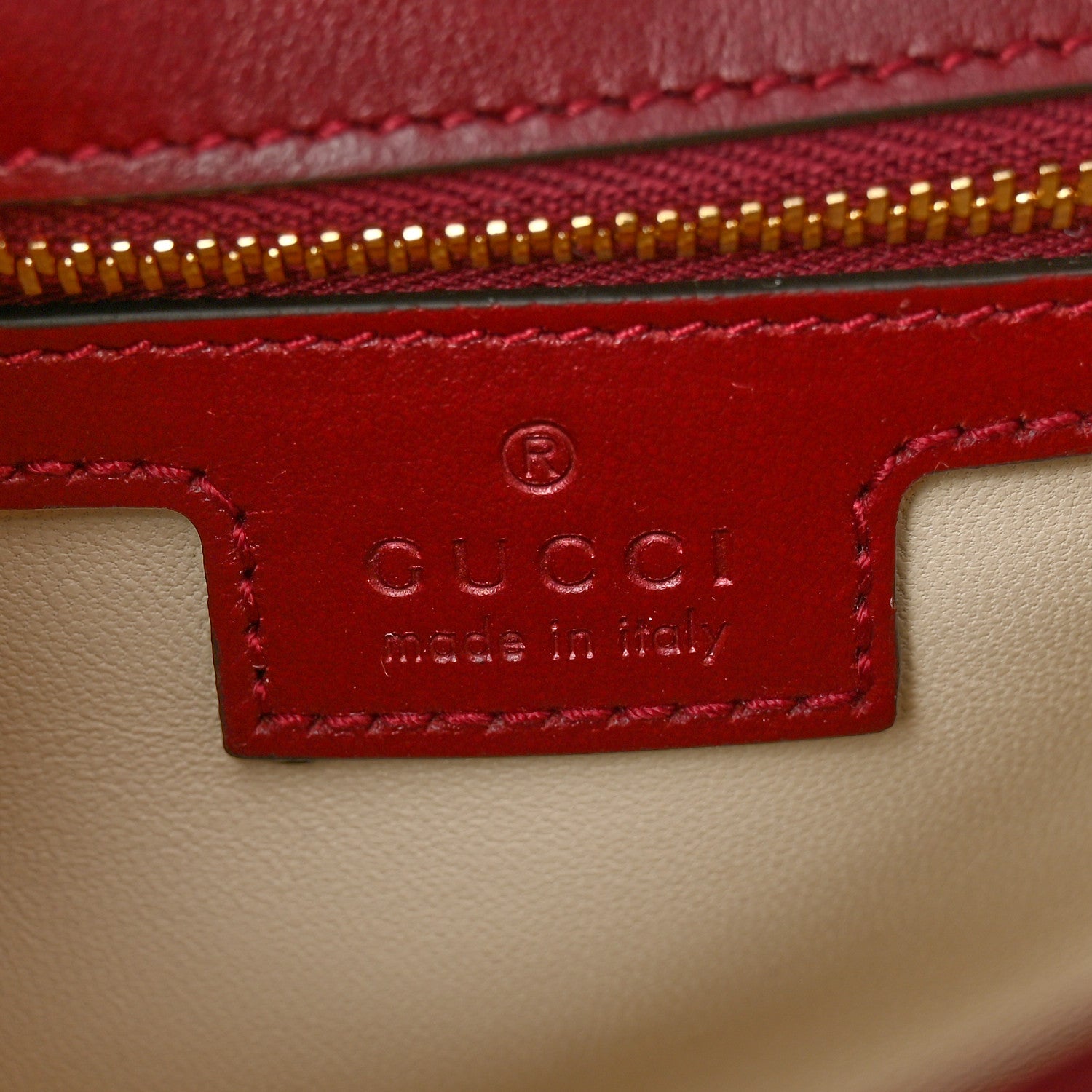 Gucci Calfskin Matelasse Small GG Marmont Shoulder Bag Ancora Red 6 of 10