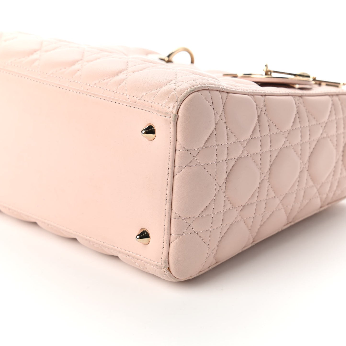 Lambskin Cannage Medium Lady Dior Light Pink