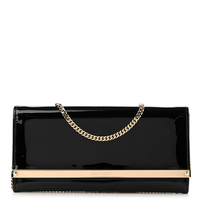 Jimmy Choo Patent Clutch Black 1 of 6