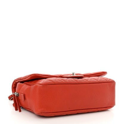 Chanel Caviar Quilted Jumbo Easy Flap Red 4 of 10