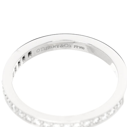 Tiffany Platinum Diamond .17ctw 2mm Half Circle Wedding Band Ring 52 6 4 of 5