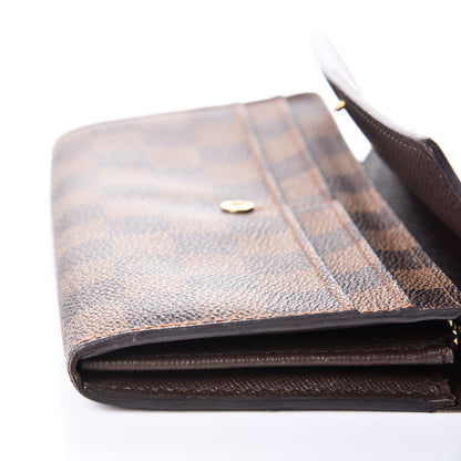 Louis Vuitton Damier Ebene Sarah Wallet 9 of 10