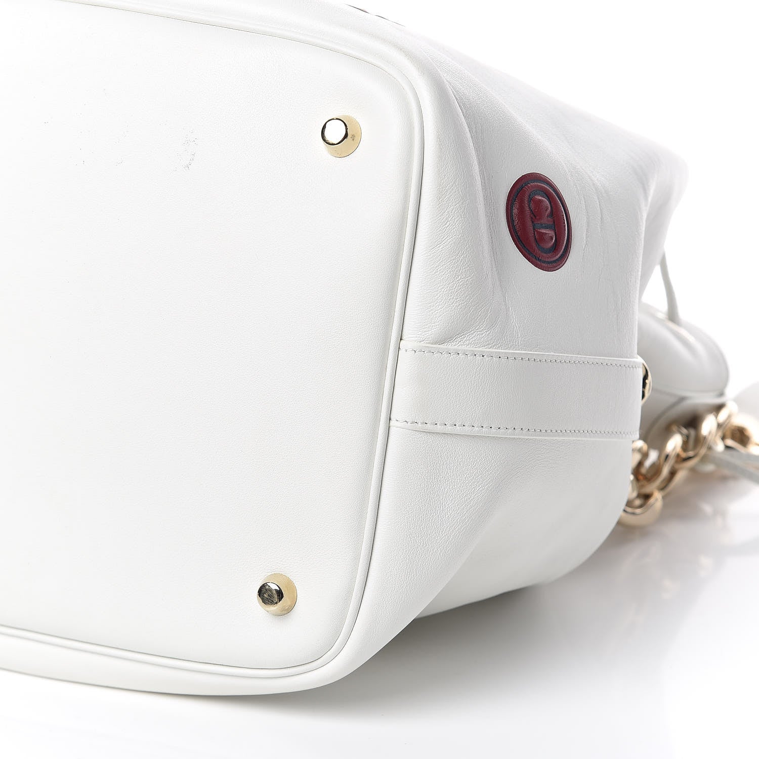 Christian Dior Calfskin Paradise Bubble Bucket Bag White 11 of 13