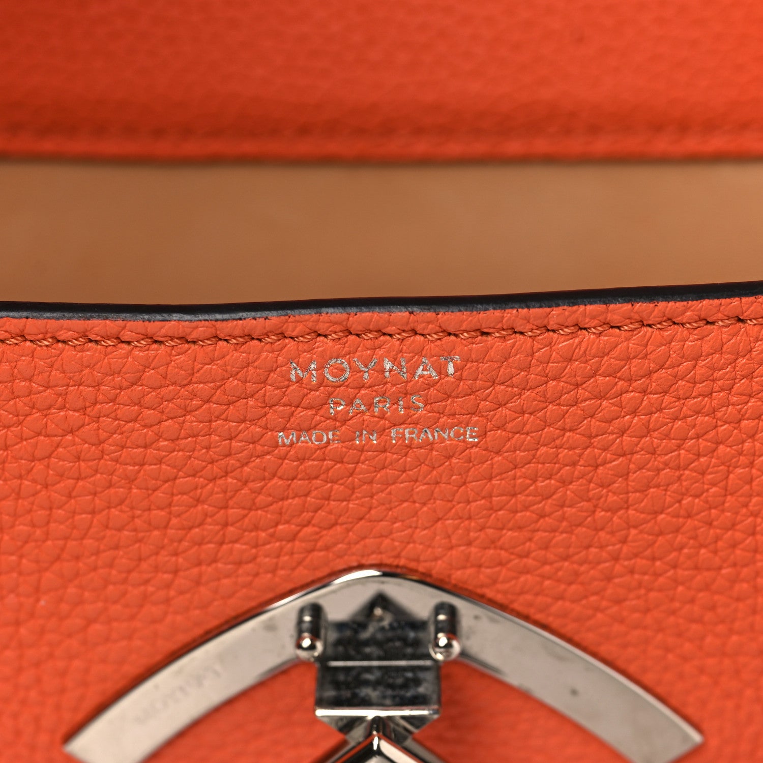 Moynat Taurillon Blush Gabby BB Orange 6 of 8