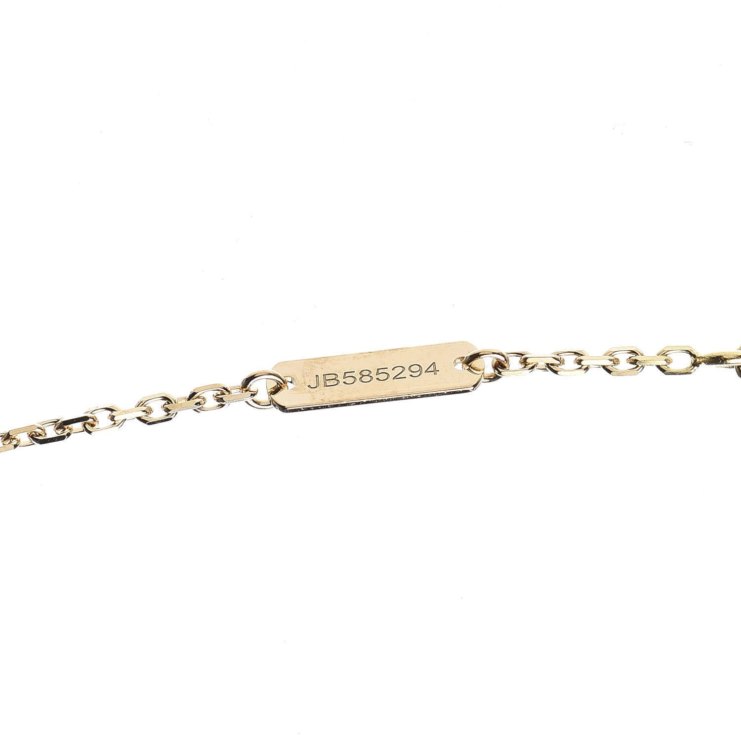 Van Cleef & Arpels 18K Yellow Gold Vintage Alhambra Pendant Necklace 6 of 7