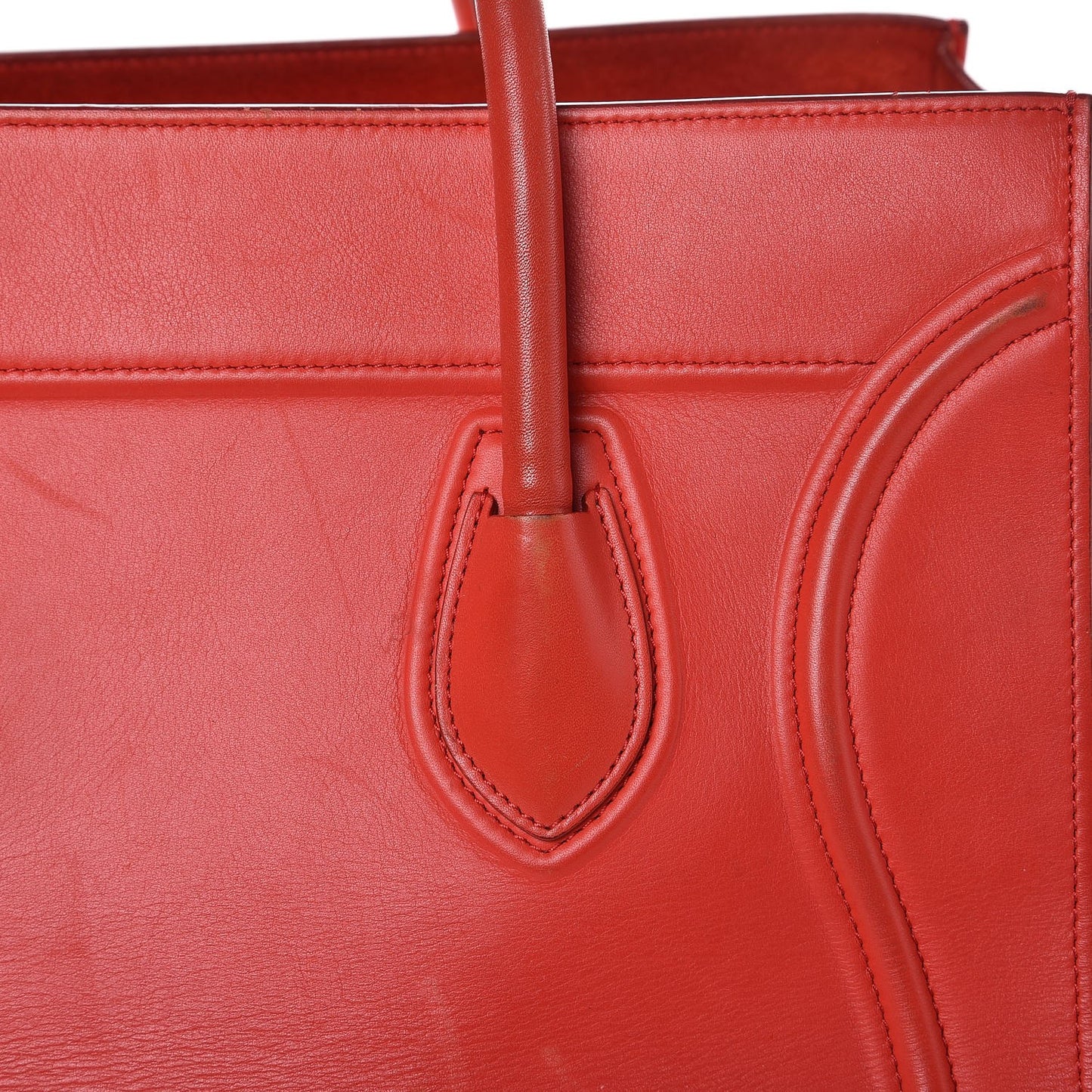 Nappa Calfskin Medium Phantom Luggage Vermillion