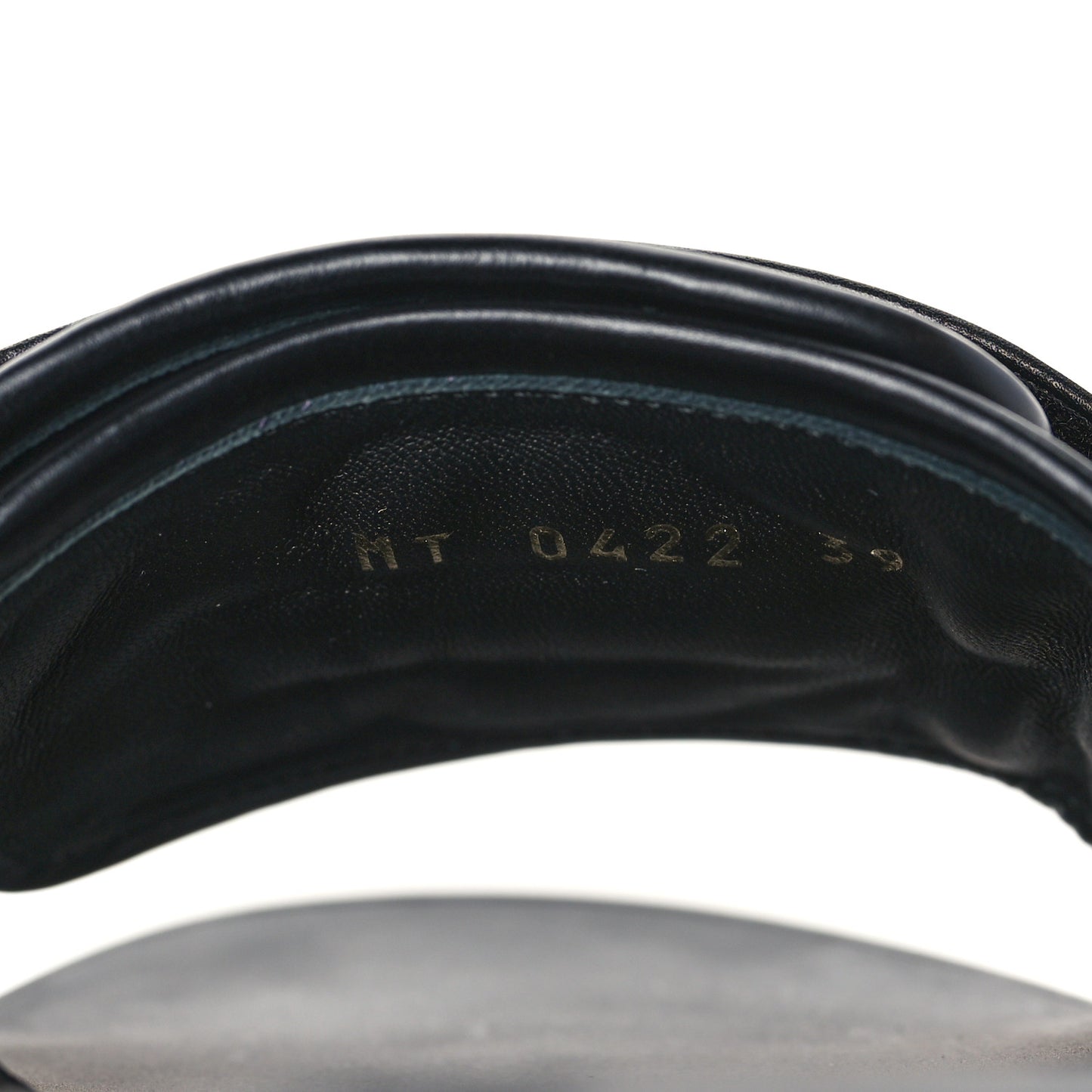 Calfskin Cannage Dio(r)evolution Slide Sandals 39 Black