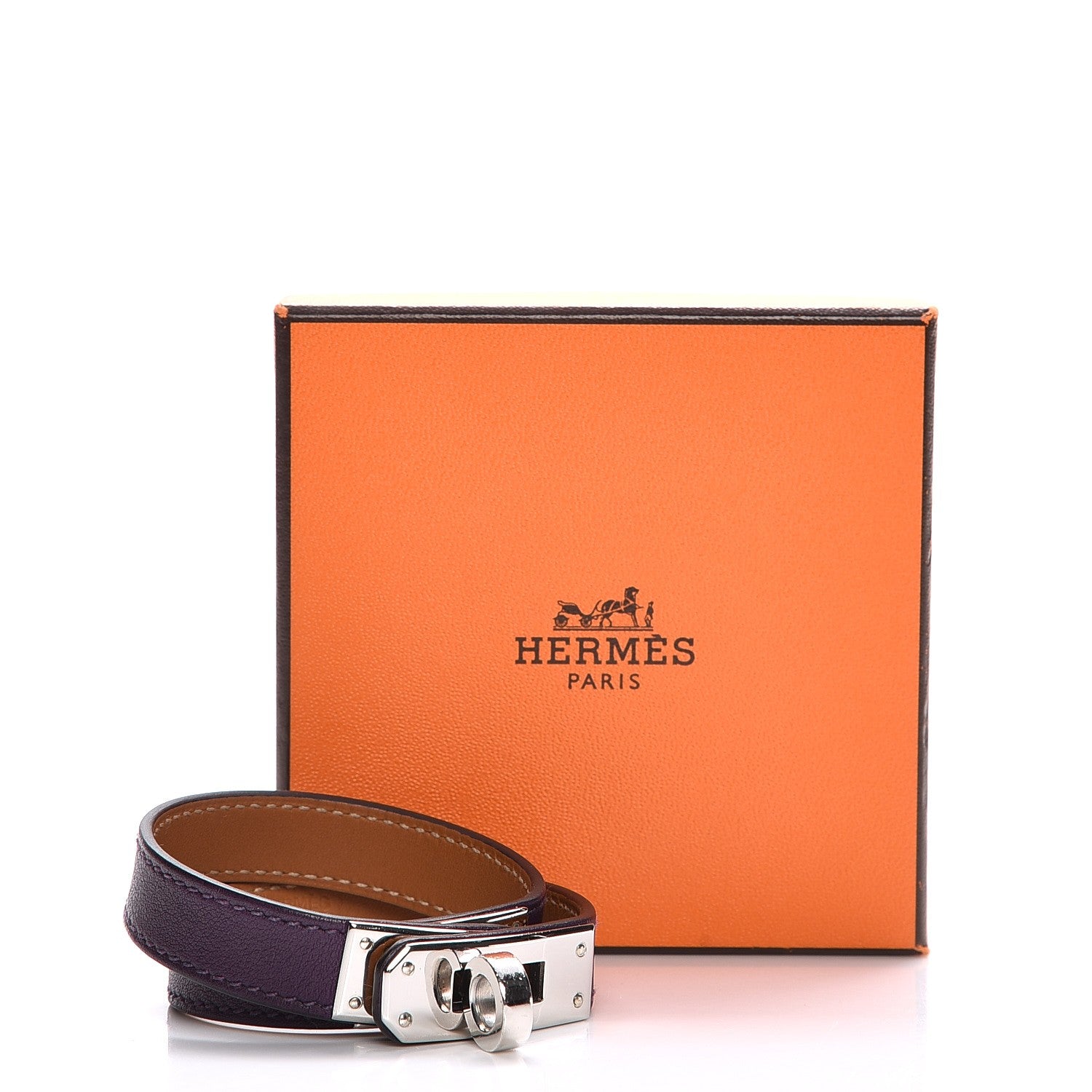 Hermes Swift Kelly Double Tour Bracelet XS Ultraviolet 7 of 7
