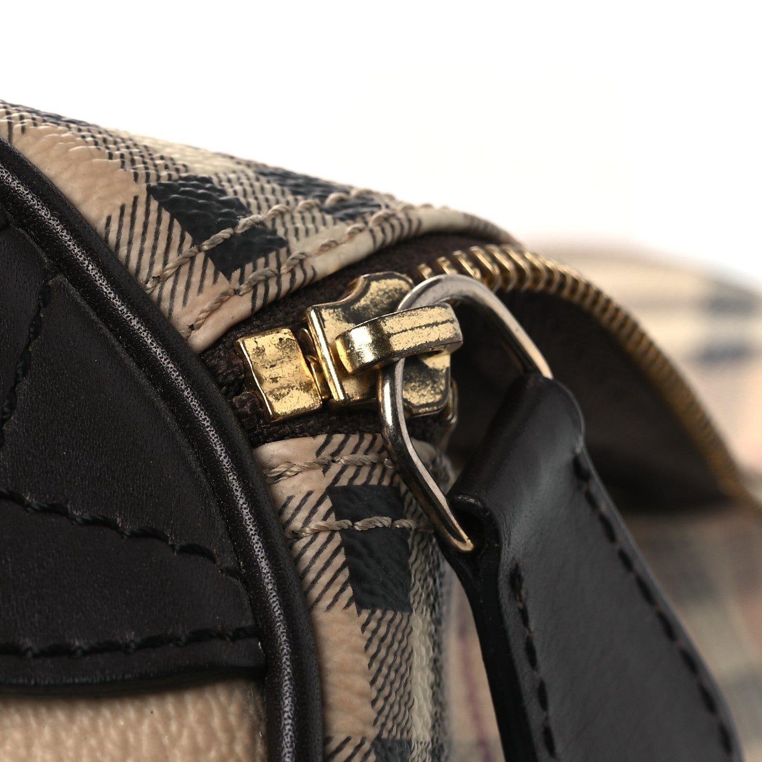 Burberry Haymarket Check Small Chester Bowling Bag Chocolate 12 of 13