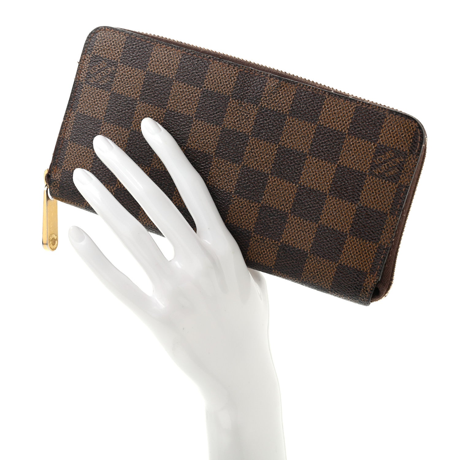 Louis Vuitton Damier Ebene Zippy Wallet 2 of 13