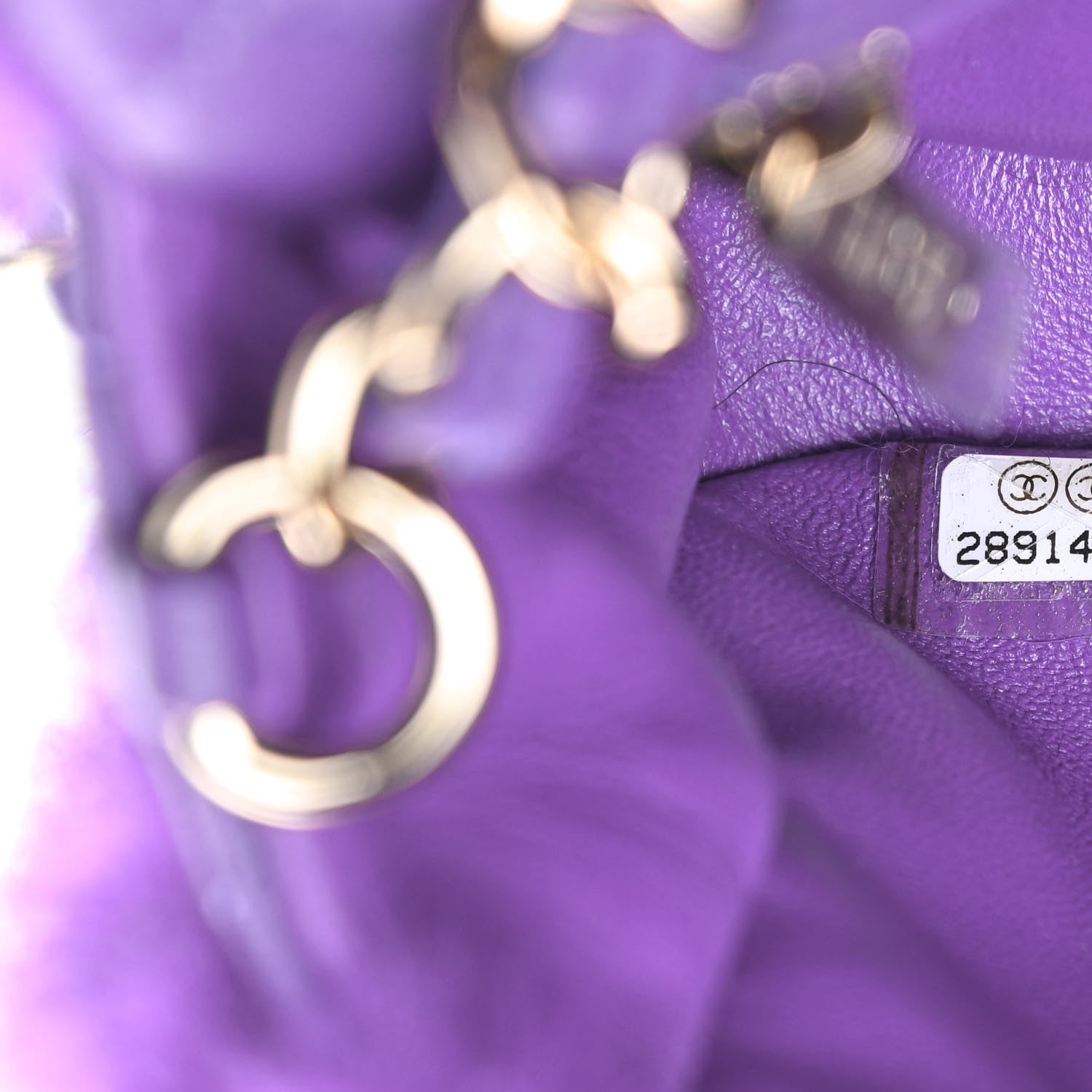 Chanel Shearling Lambskin Quilted Flap Purple 7 of 10