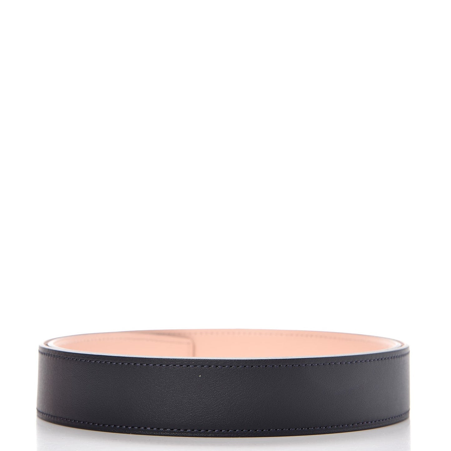 Swift Epsom Reversible 32mm Belt Strap 85 Rose Eglantine Bleu Indigo