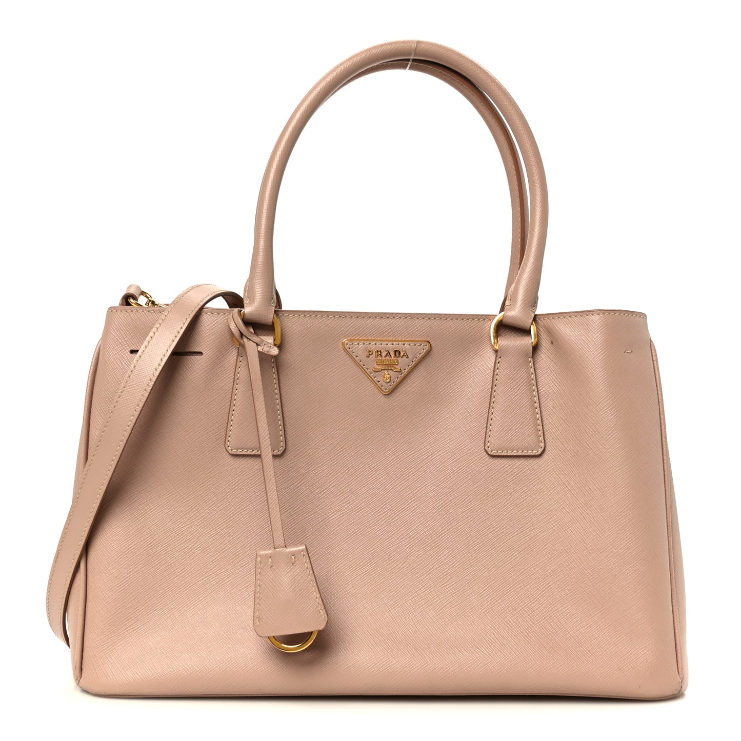 Saffiano Medium Galleria Double Zip Tote Cammeo
