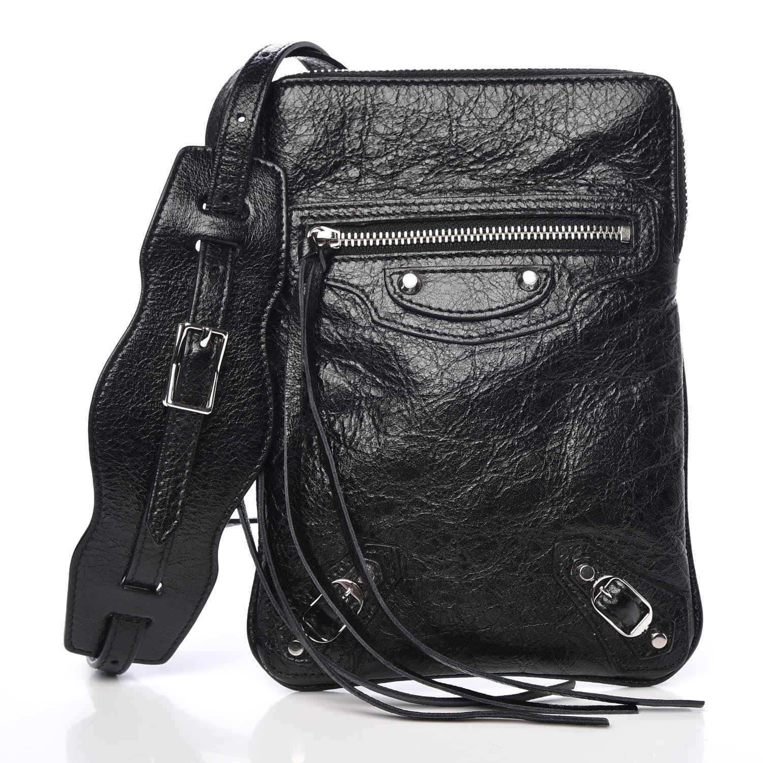 Balenciaga Agneau Classic Hardware Phone Holder Bag Black 1 of 7