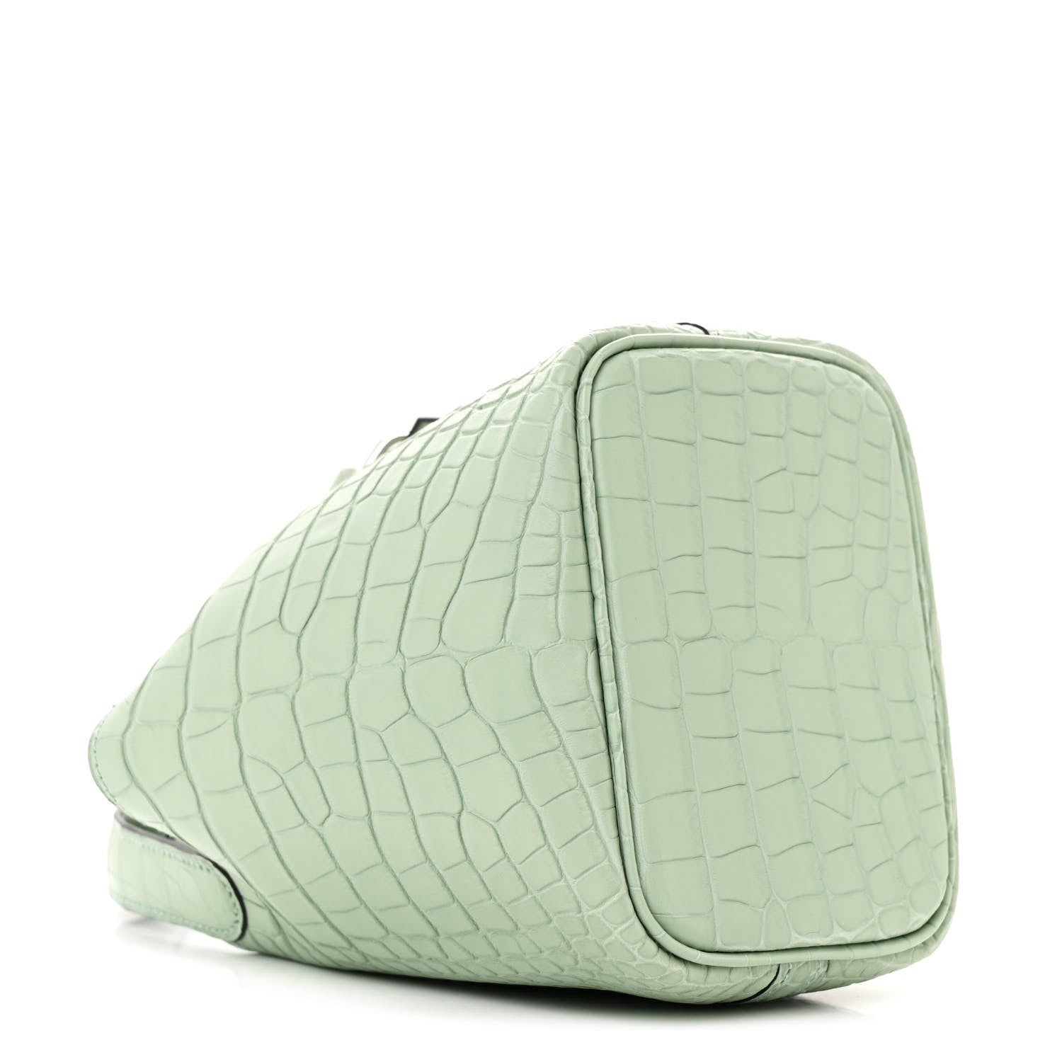 Hermes Matte Alligator Micro Picotin Lock Vert D' Eau 4 of 11