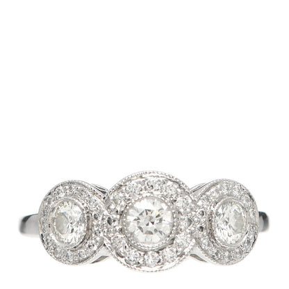 Tiffany Platinum Diamond Circlet Ring 53 6.5 1 of 6